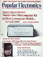 Popular Electronics Altair Cover Story Jan 1975 